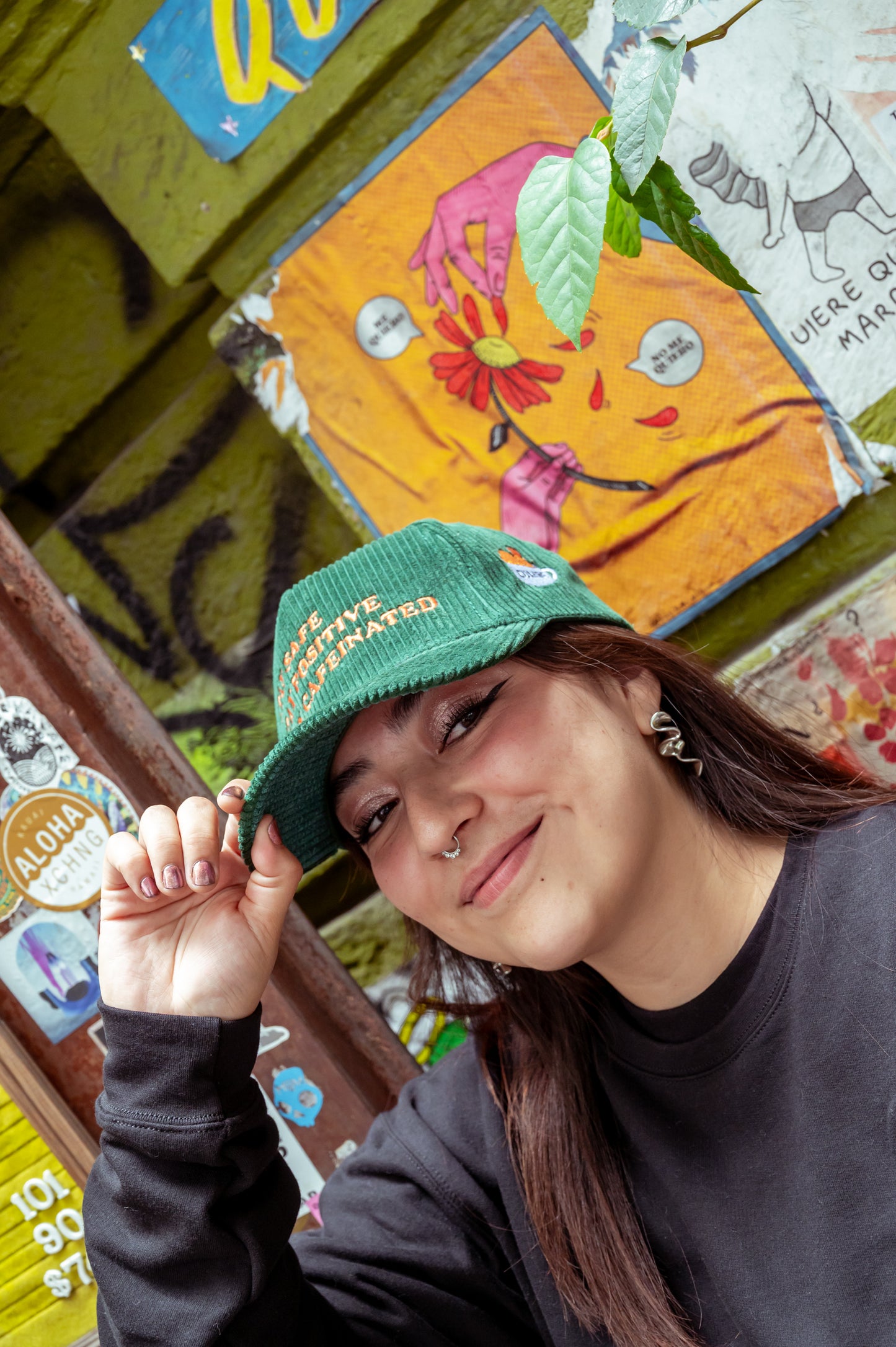 Gorra Stay safe, stay positive, stay cafeinated