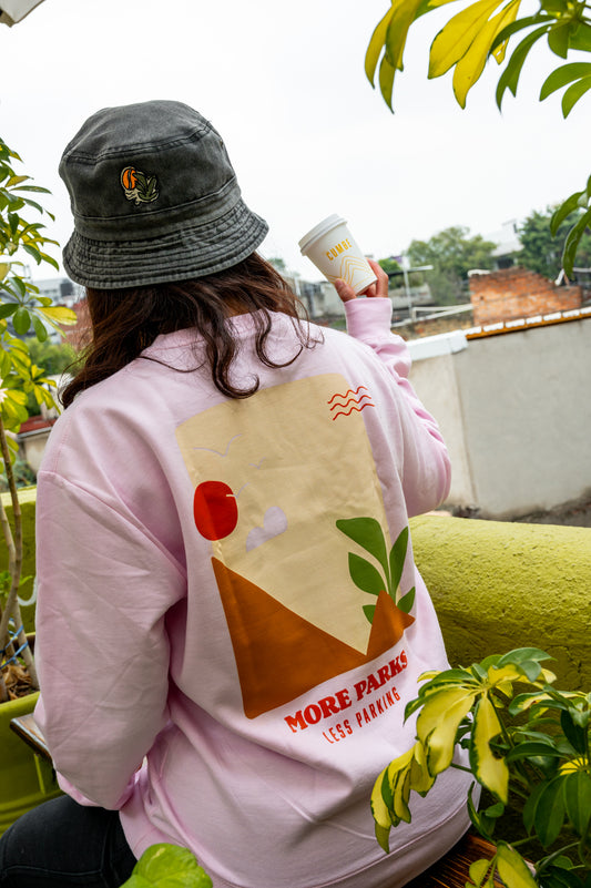 Sudadera Rosa Montaña